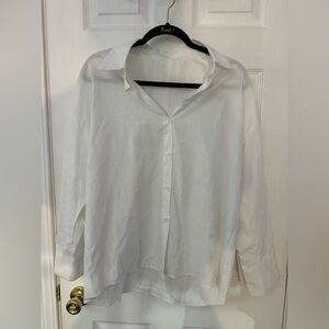 Women’s White Button Down Shirt SMALL